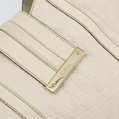Gucci New Ladies Web Tote Guccissima Leather, WHITE, LEATHER, Tote bag
