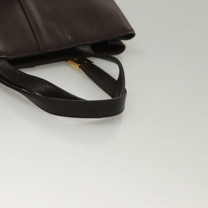 Burberry Vintage Handbag Leather, BROWN, LEATHER, Handbag