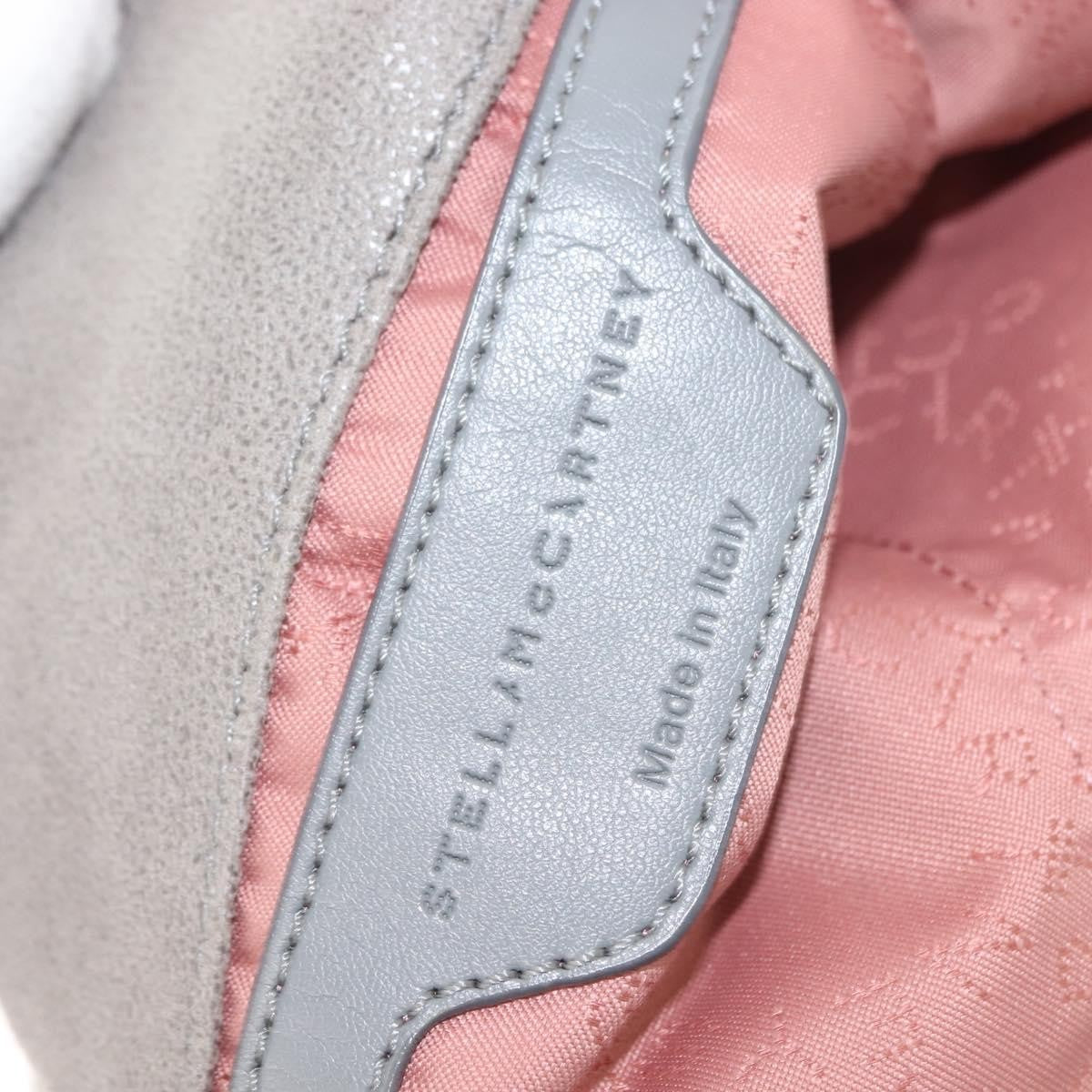 Stella McCartney Falabella Fold Over Crossbody Bag Suede, GRAY, SUEDE, Crossbody bag