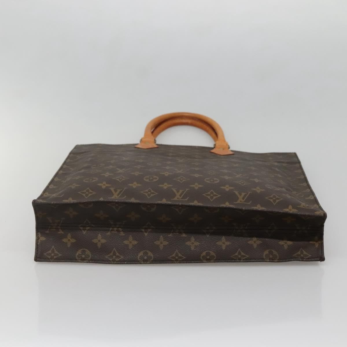 Louis Vuitton Sac Plat Bag Monogram Canvas, BROWN, CANVAS, Tote bag