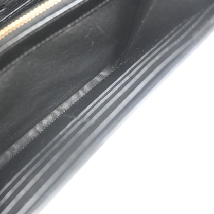 Saint Laurent Bellechasse Flap Wallet Leather, BLACK, LEATHER, Wallets