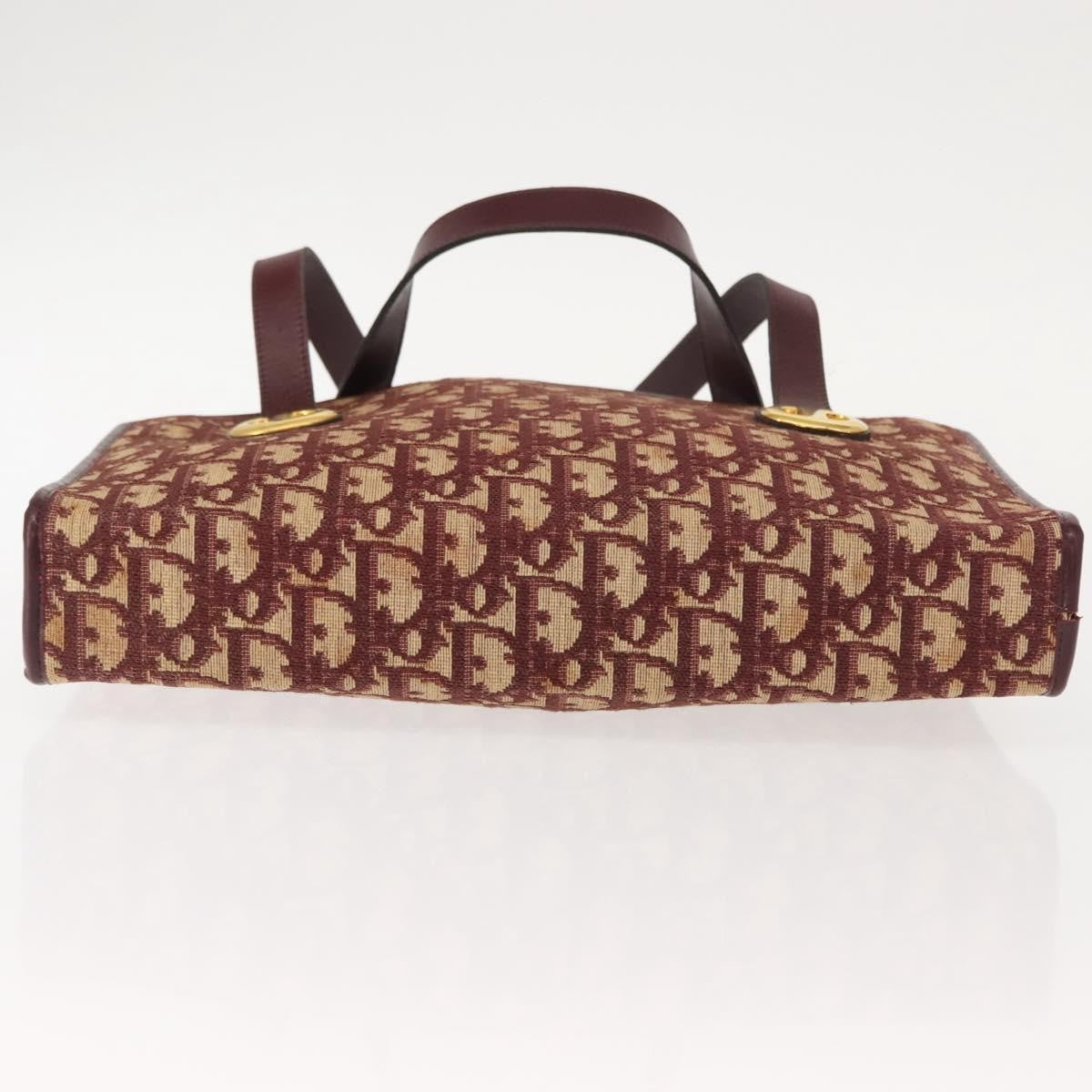 Christian Dior Vintage Trotter Handbag Canvas, RED, CANVAS, Handbag