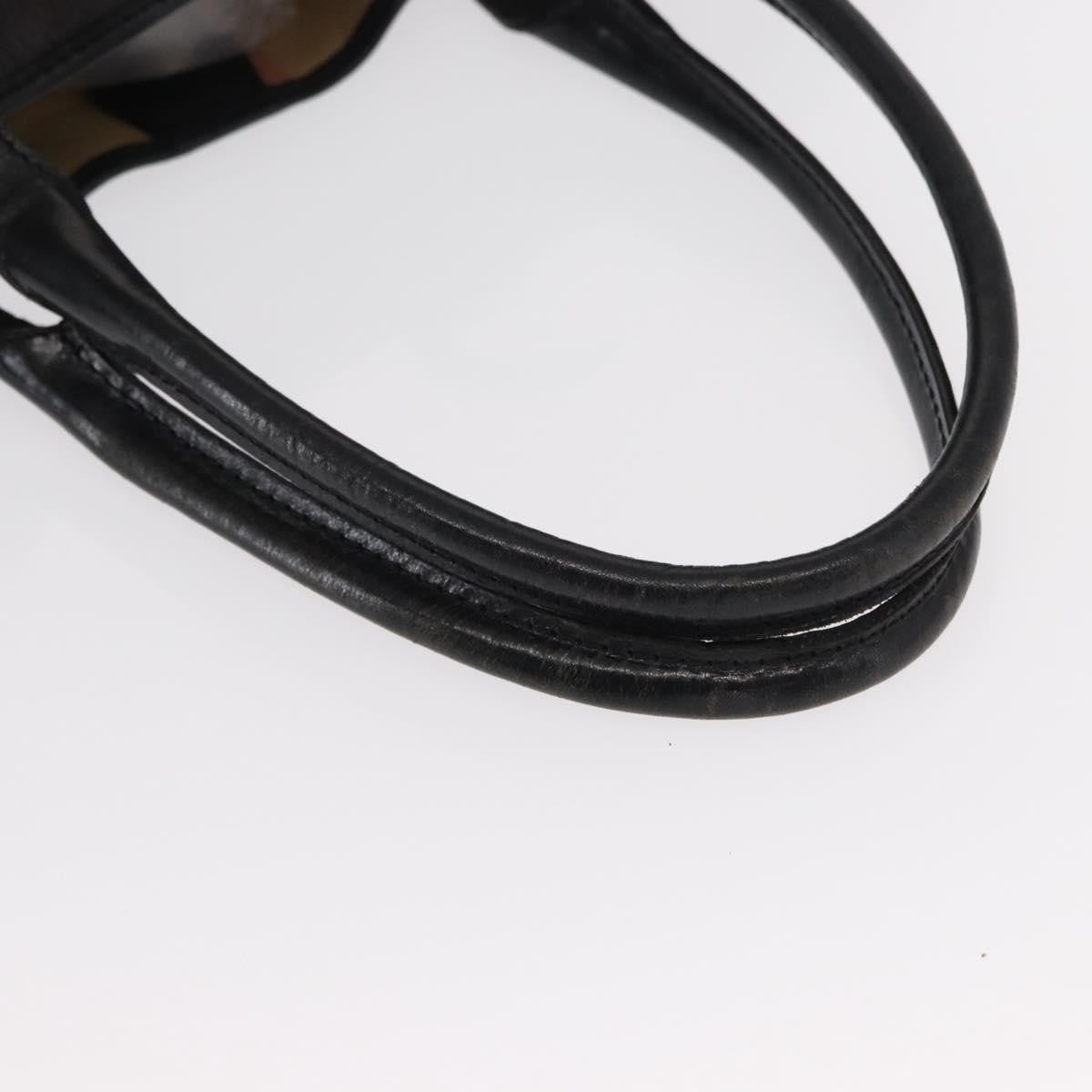 Burberry Vintage Tote Leather, BLACK, LEATHER, Tote bag