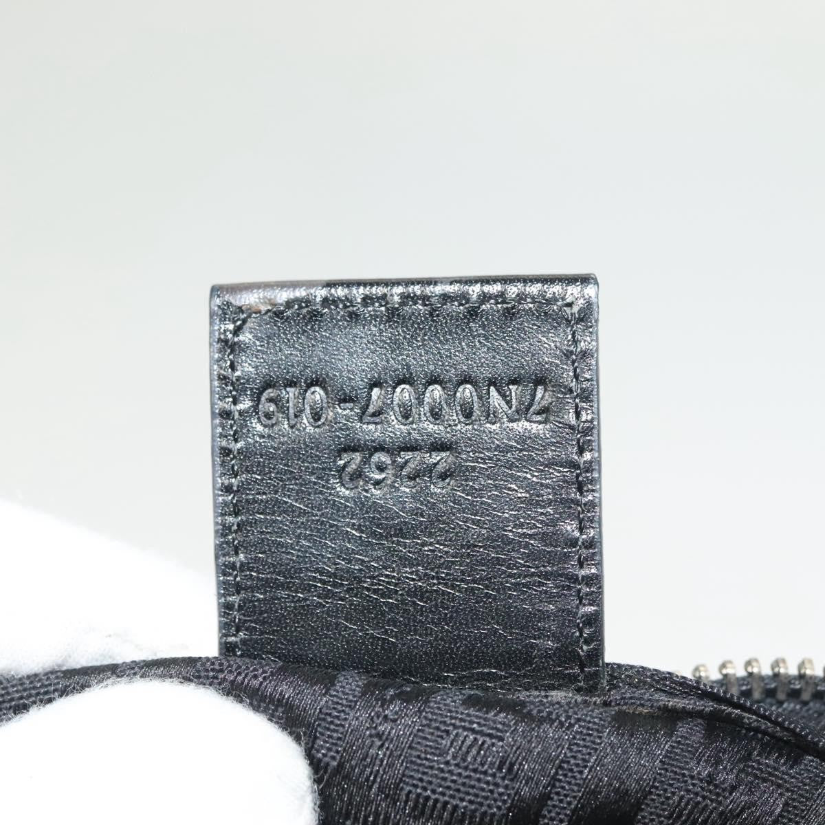 Fendi FF Logo Pouch Canvas, BLACK, CANVAS, Clutche & pouche