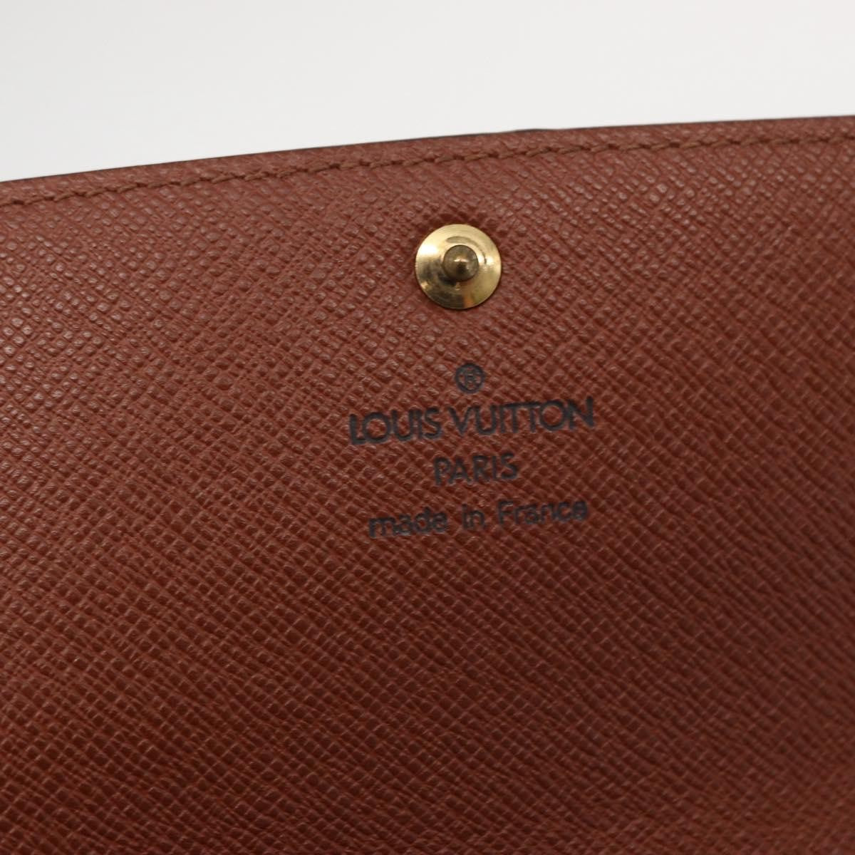 Louis Vuitton Vintage Sarah Wallet Monogram Canvas, ORANGE, CANVAS, Wallets