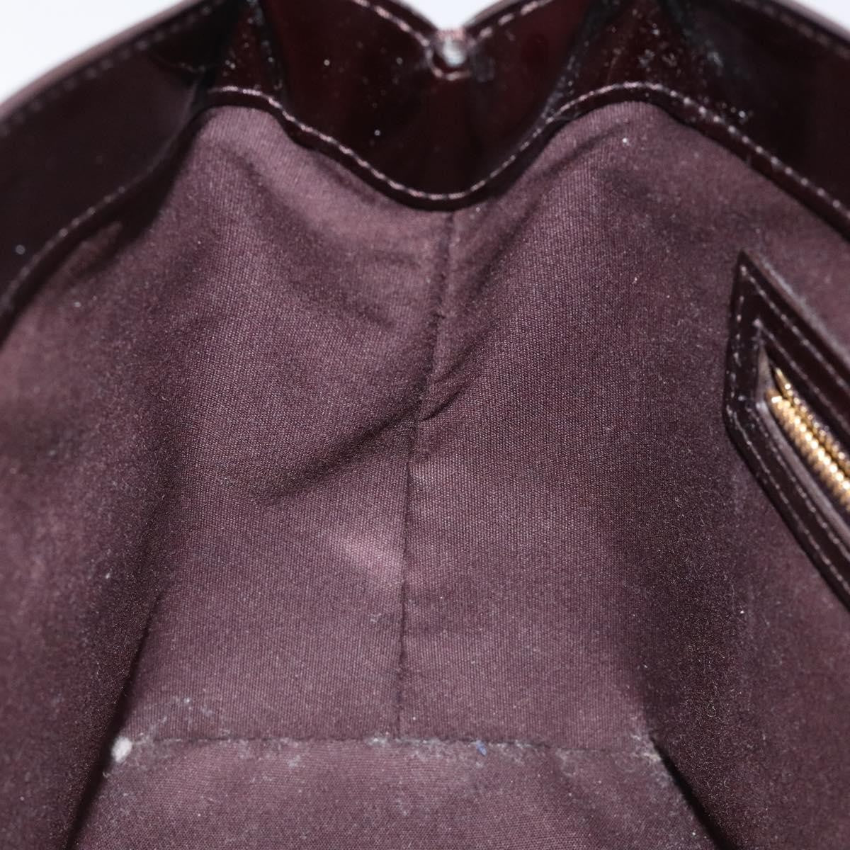 Louis Vuitton Wilshire Handbag Monogram Vernis, BURGUNDY, PATENT_LEATHER, Handbag