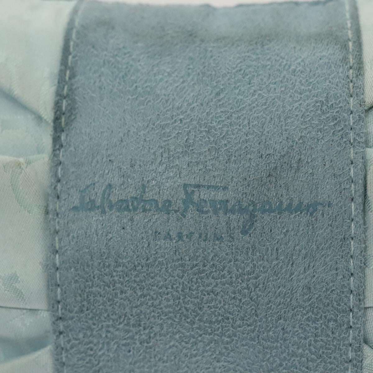 Salvatore Ferragamo Vintage Gancini Pochette Nylon, BLUE, NYLON, Clutche & pouche