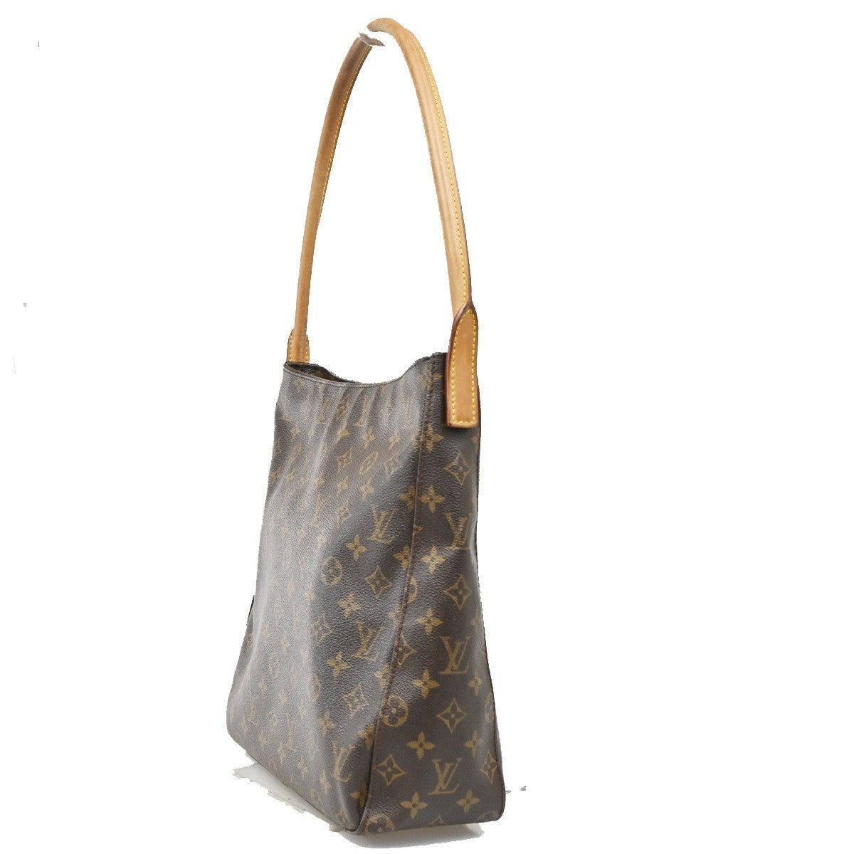 Louis Vuitton Looping Handbag Monogram Canvas, BROWN, CANVAS, Shoulder bag