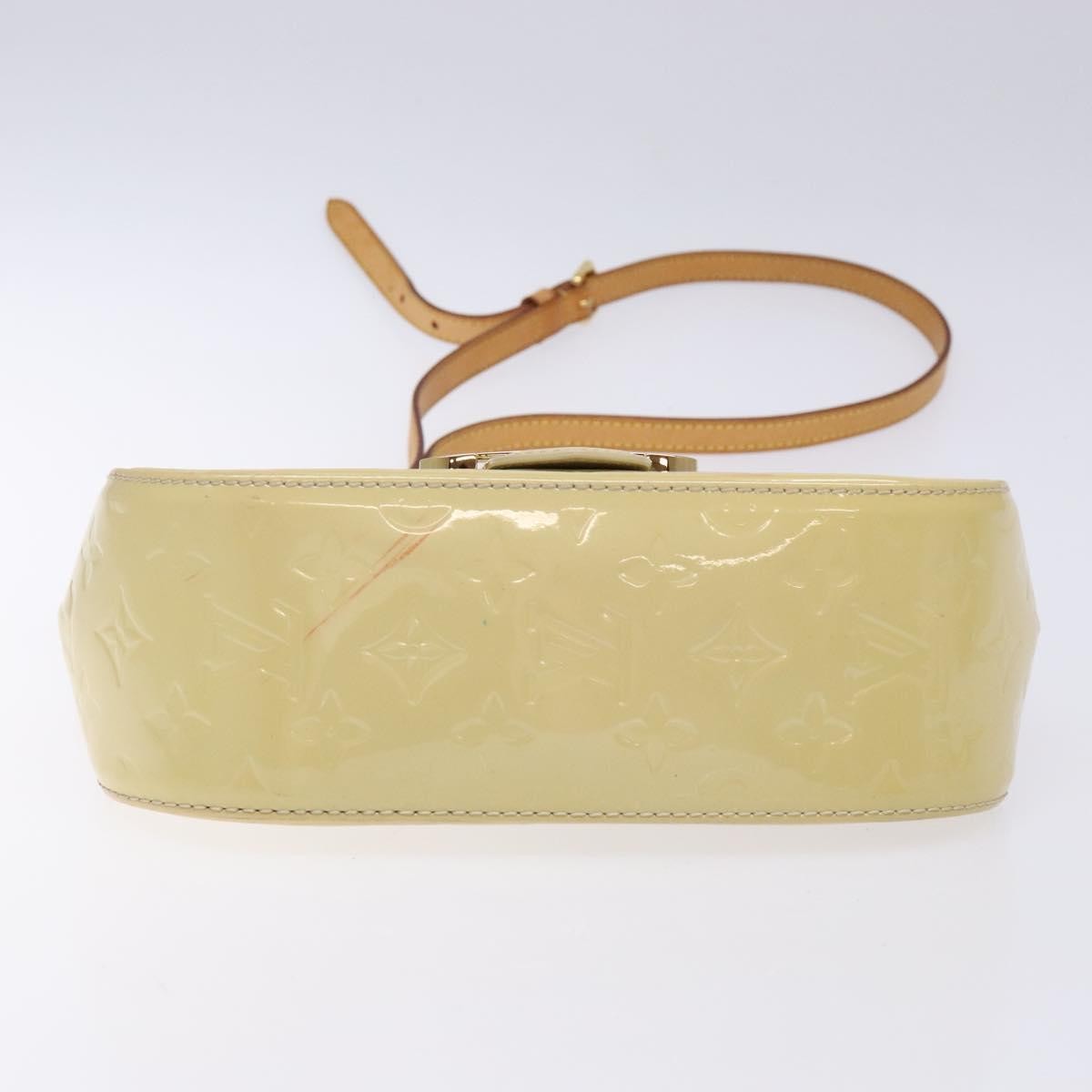 Louis Vuitton Bellflower Handbag Monogram Vernis, BEIGE, PATENT_LEATHER, Handbag