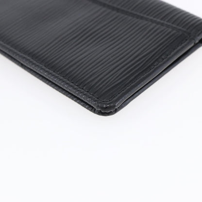 Louis Vuitton pocket organizer Leather, BLACK, LEATHER, Card Holders