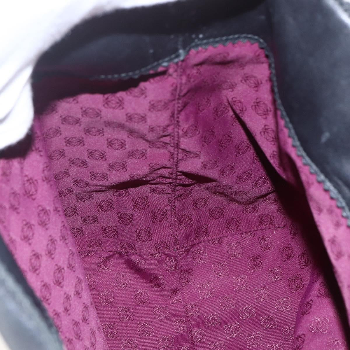 Loewe Anagram Tote Leather, BLACK, LEATHER, Tote bag