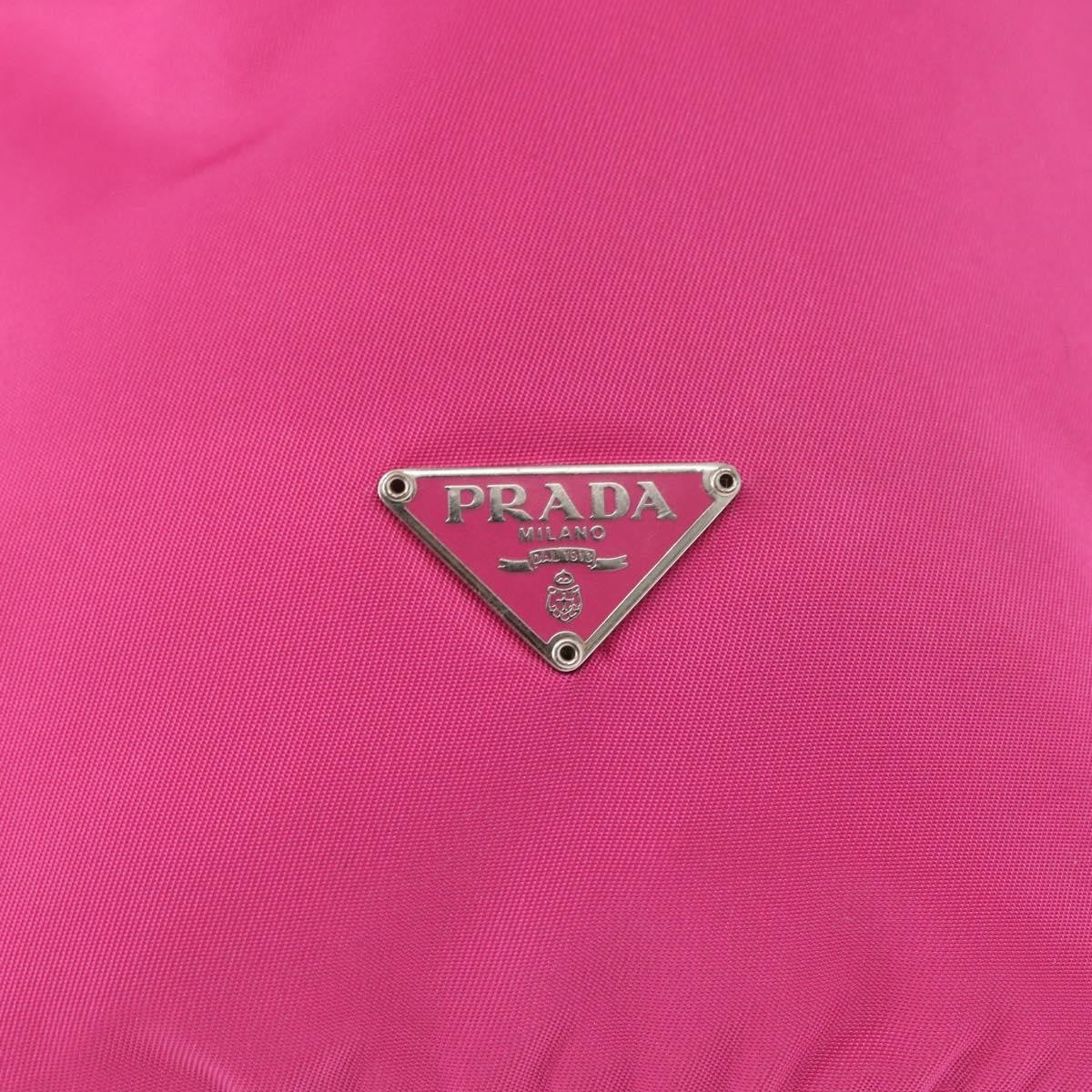 Prada Pochette Nylon, PINK, NYLON, Clutche & pouche