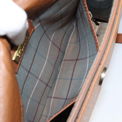 Burberry Vintage Shoulder Bag Leather, BROWN, LEATHER, Shoulder bag