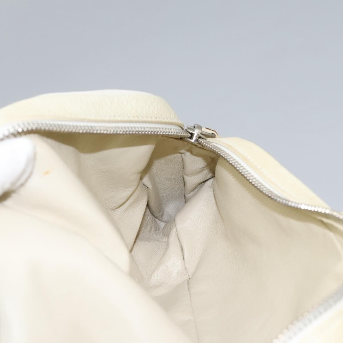 Bvlgari Chandra Top Handle Bag Leather, ECRU, LEATHER, Handbag