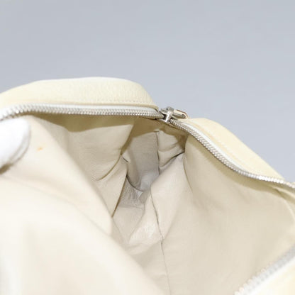 Bvlgari Chandra Top Handle Bag Leather, ECRU, LEATHER, Handbag