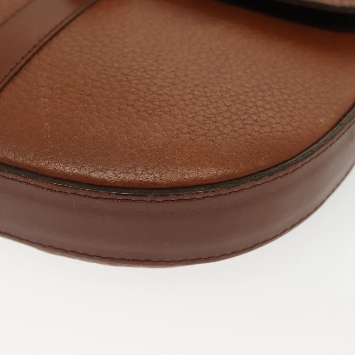 Burberry Flap Shoulder Bag Leather, BROWN, LEATHER, Shoulder bag