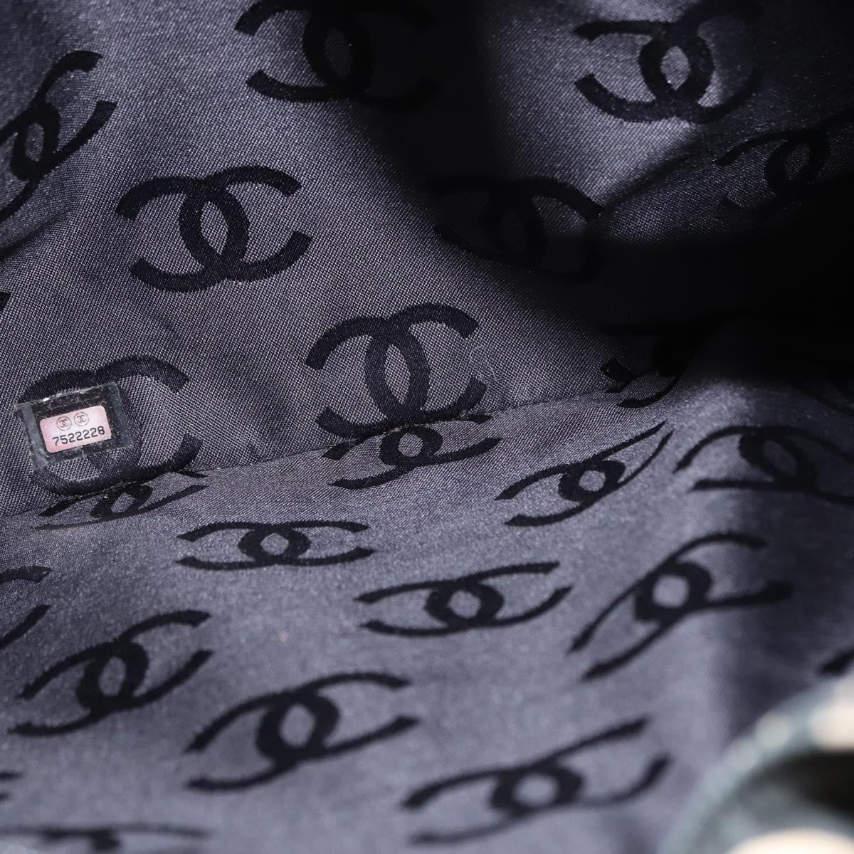 Chanel Boston Zip Tote Quilted Canvas, BLACK, CANVAS, Tote bag