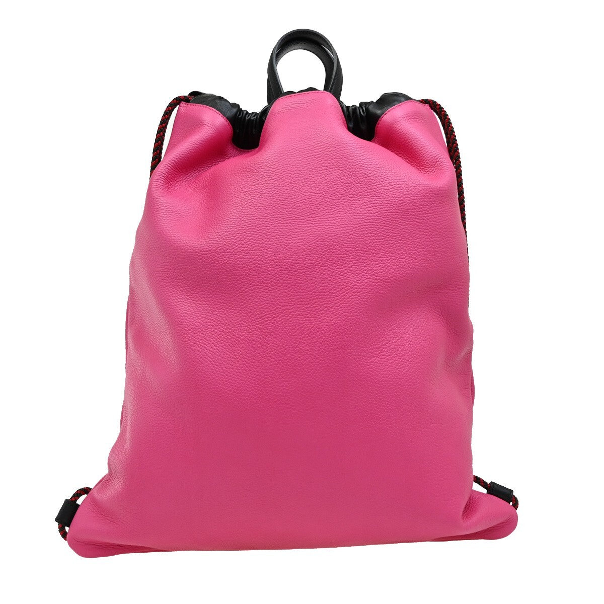 Gucci Logo Drawstring Backpack Printed Leather, PINK, LEATHER, Backpack