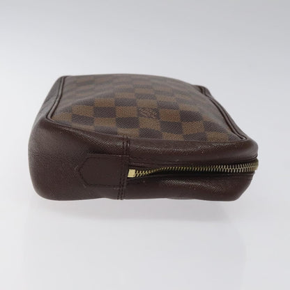 Louis Vuitton Trousse Toiletry Pouch Damier Canvas, BROWN, CANVAS, Toiletry Case