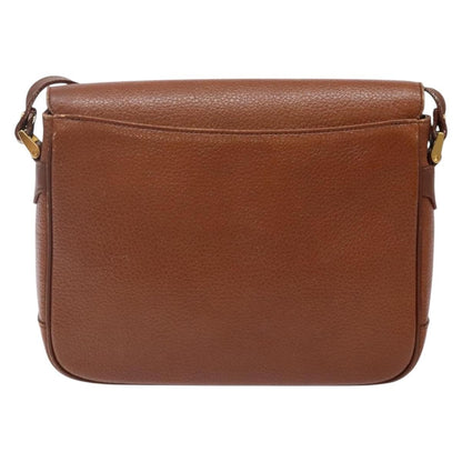 Burberry Flap Shoulder Bag Leather, BROWN, LEATHER, Shoulder bag