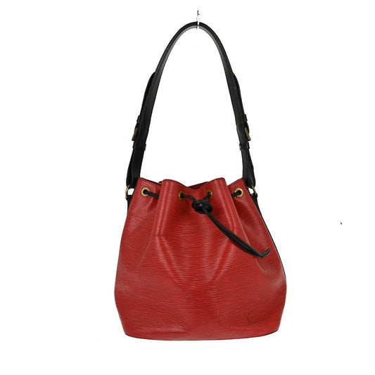 Louis Vuitton Bicolor Petit Noe Handbag Epi Leather, RED, LEATHER, Shoulder bag