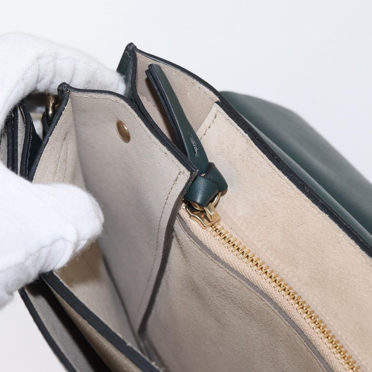 Chloe Faye Shoulder Bag Leather and Suede, KHAKI, SUEDE, Shoulder bag