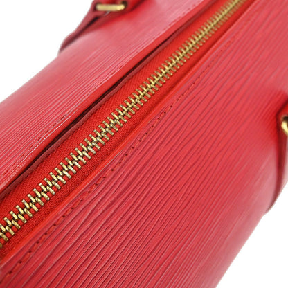 Louis Vuitton Soufflot Handbag Epi Leather, Red, Leather, Handbag