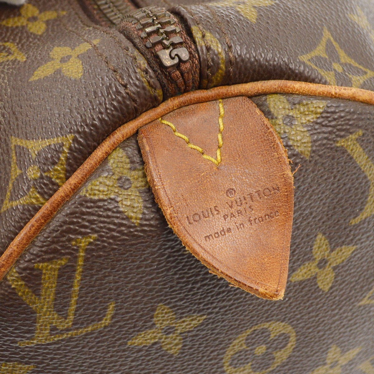 Louis Vuitton Speedy Handbag Monogram Canvas, BROWN, CANVAS, Handbag