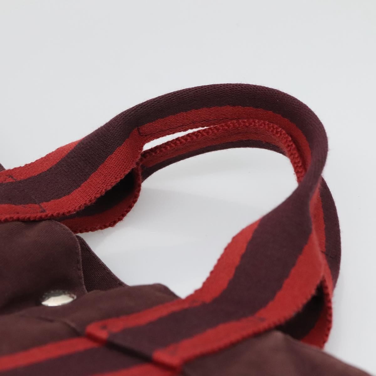 Hermes Fourre Tout Tote Canvas, RED, CANVAS, Tote bag