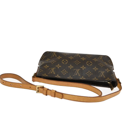 Louis Vuitton Trotteur Handbag Monogram Canvas, Brown, Canvas, Shoulder Bag
