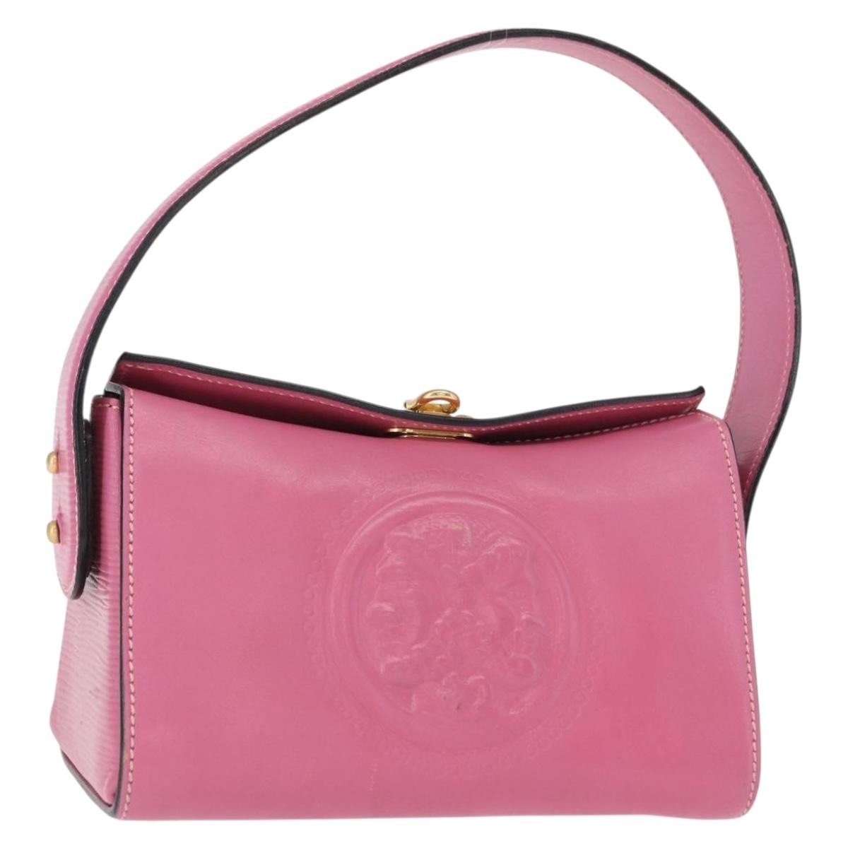 Fendi Vintage Top Handle Bag Leather, PINK, LEATHER, Handbag