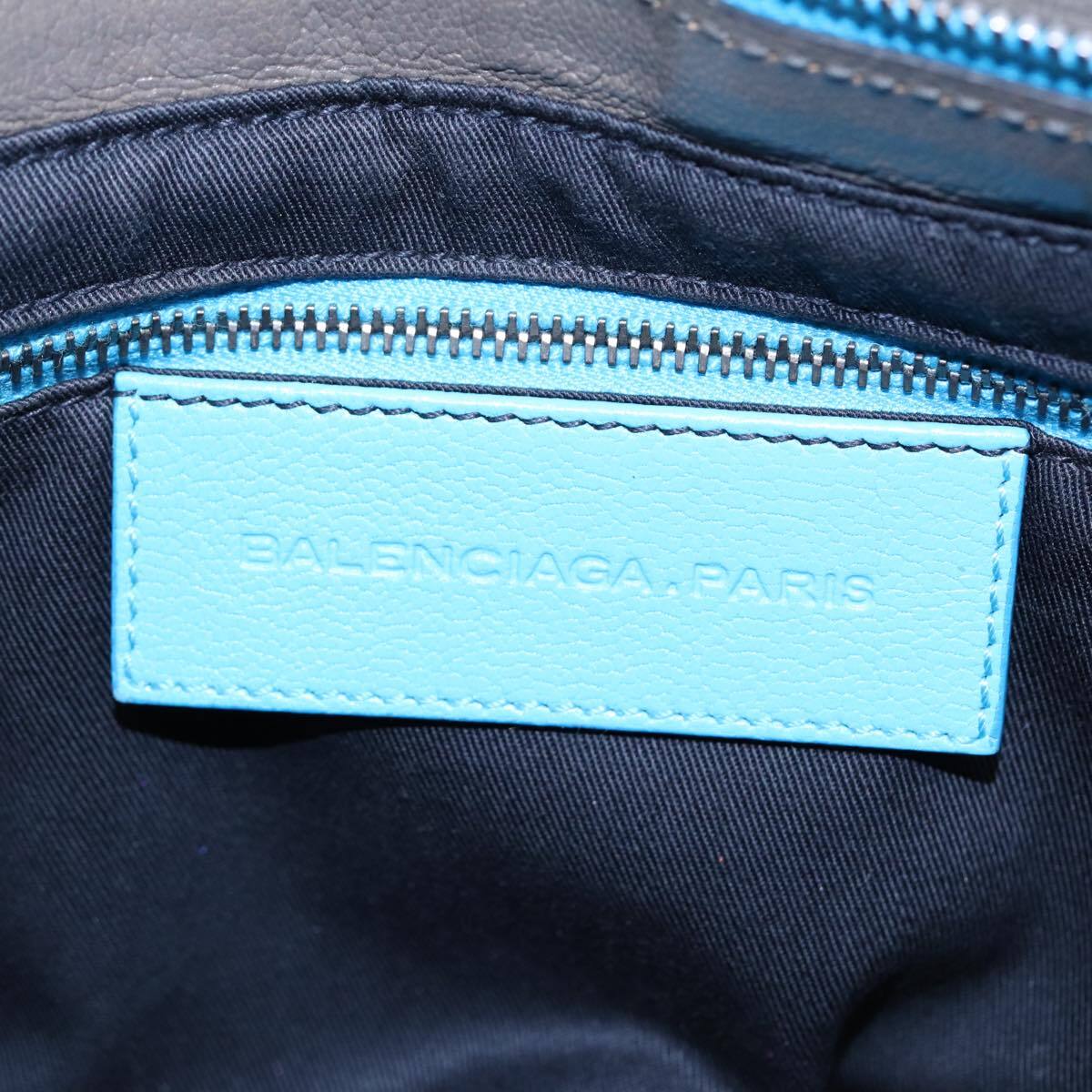 Balenciaga Cherche Midi Chain Shoulder Bag Leather, GRAY, LEATHER, Shoulder bag