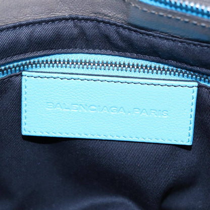 Balenciaga Cherche Midi Chain Shoulder Bag Leather, GRAY, LEATHER, Shoulder bag