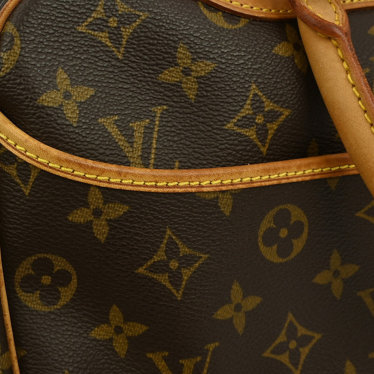 Louis Vuitton Deauville Handbag Monogram Canvas, BROWN, CANVAS, Handbag