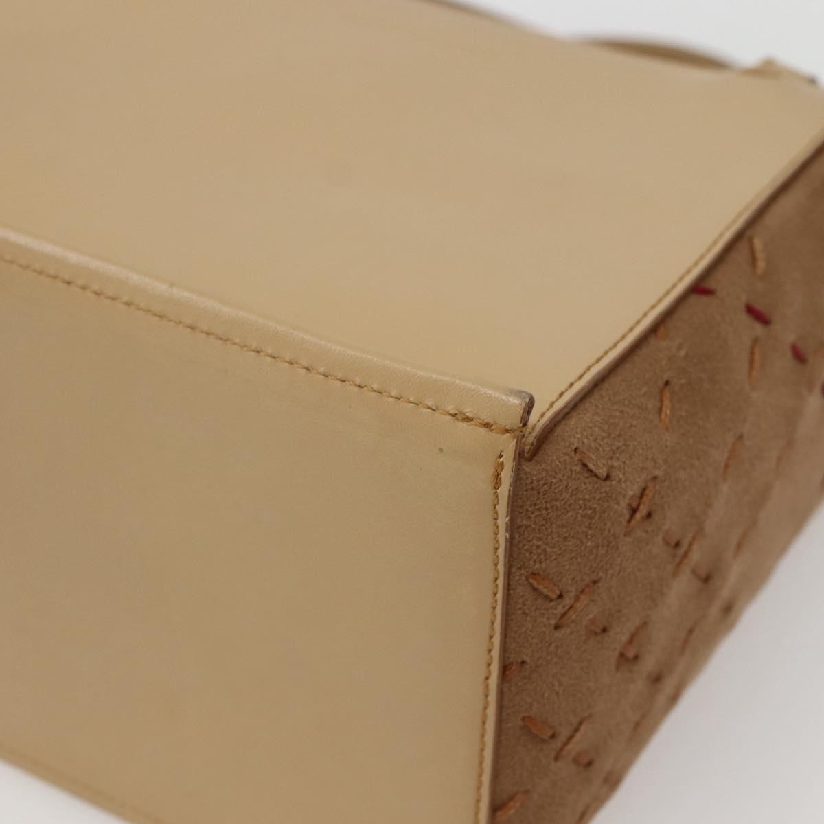 Burberry Vintage Handbag Leather, BEIGE, LEATHER, Handbag