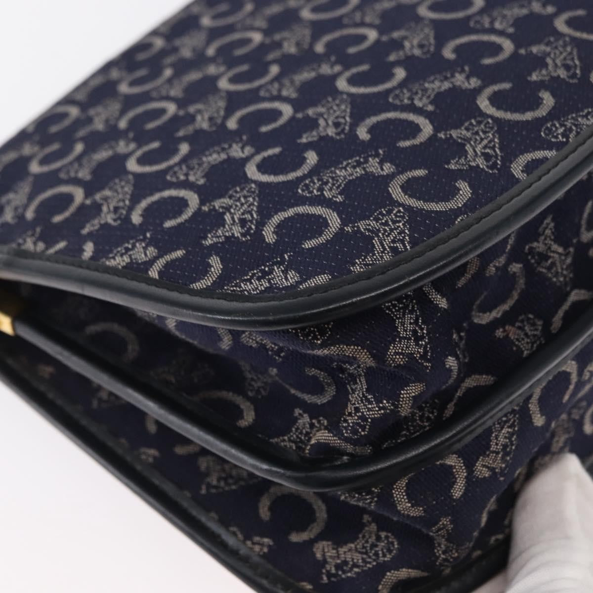 Celine C Sulky Shoulder bag Canvas, NAVY, CANVAS, Shoulder bag