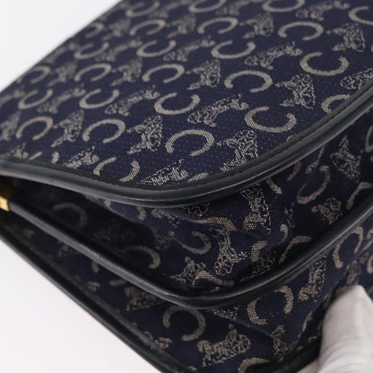 Celine C Sulky Shoulder bag Canvas, NAVY, CANVAS, Shoulder bag