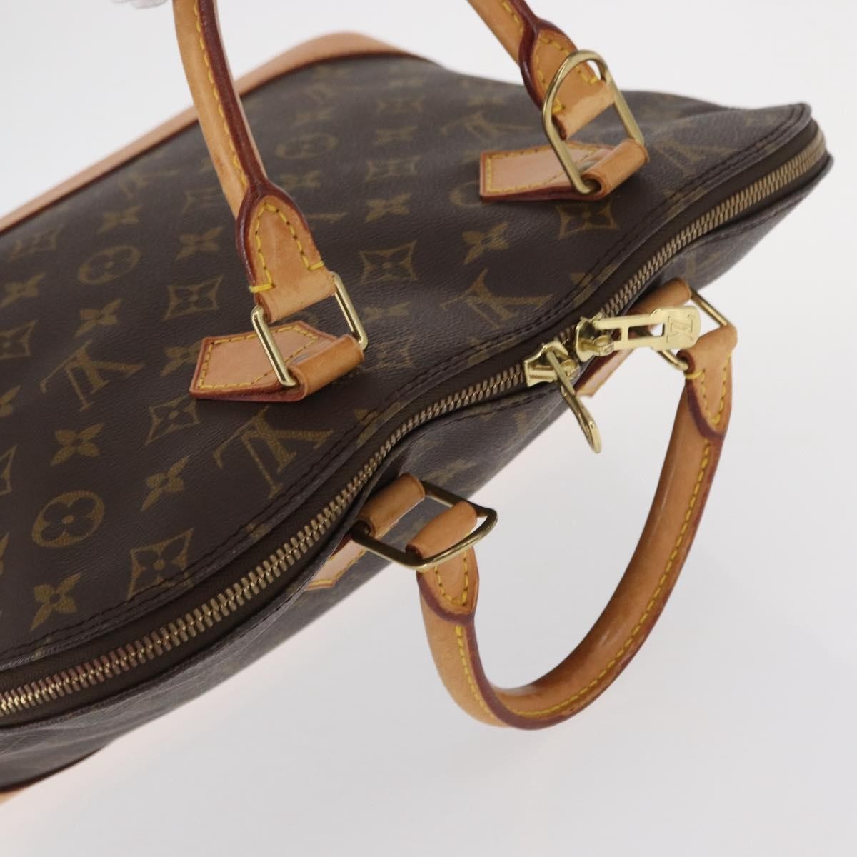 Louis Vuitton Alma Handbag Monogram Canvas, BROWN, CANVAS, Handbag