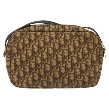 Christian Dior Vintage Trotter Shoulder Bag Canvas, BROWN, CANVAS, Shoulder bag