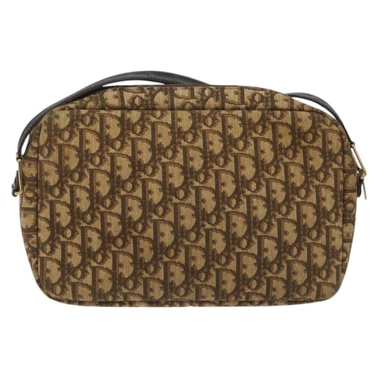 Christian Dior Vintage Trotter Shoulder Bag Canvas, BROWN, CANVAS, Shoulder bag