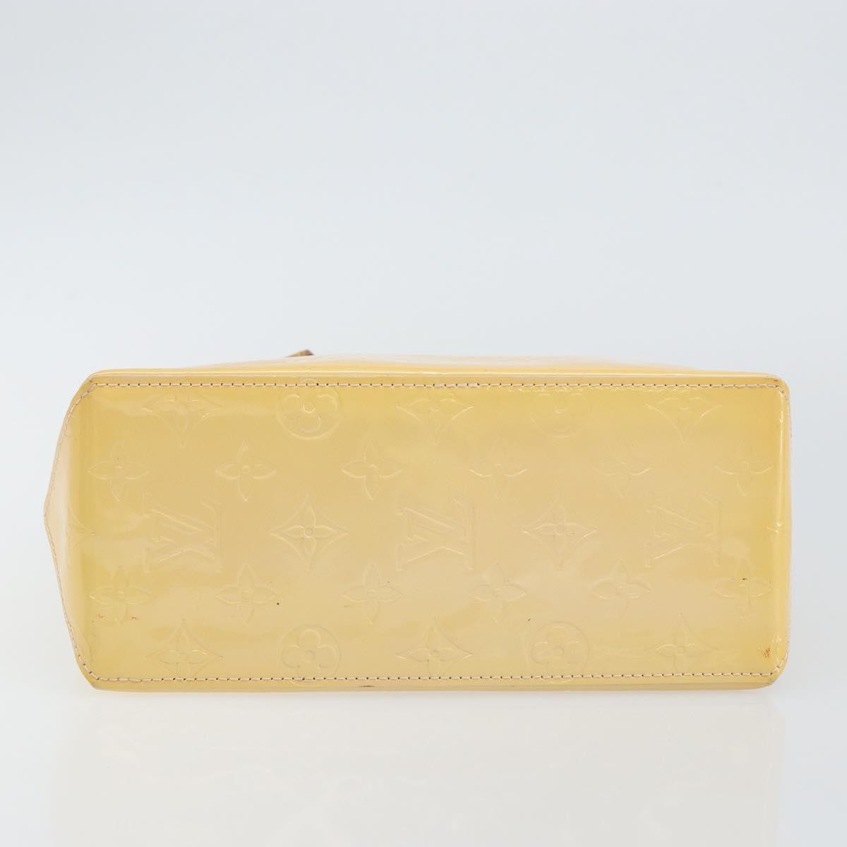 Louis Vuitton Reade Handbag Monogram Vernis, YELLOW, PATENT_LEATHER, Handbag