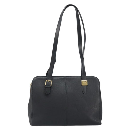 Burberry Vintage Shoulder Bag Leather, BLACK, LEATHER, Shoulder bag
