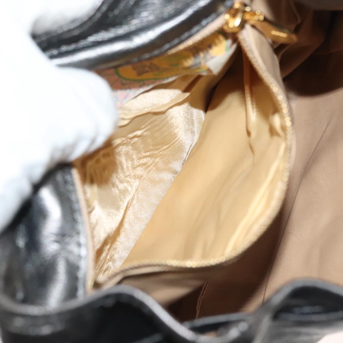 Bottega Veneta Intrecciato Backpack Patent Leather, METALLIC, LEATHER, Backpack