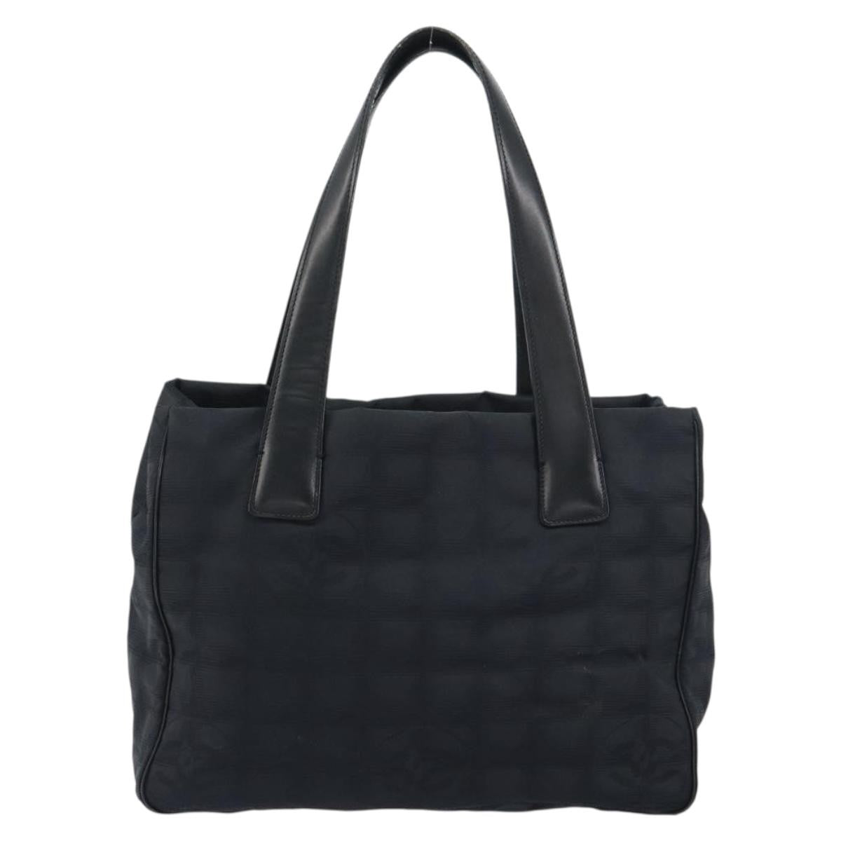 Chanel Travel Line Tote Nylon, BLACK, NYLON, Tote bag