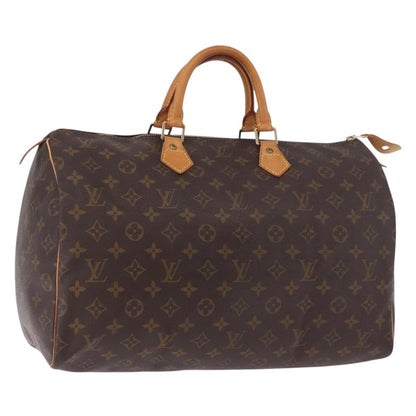Louis Vuitton Speedy Handbag Monogram Canvas, Brown, Canvas, Handbag