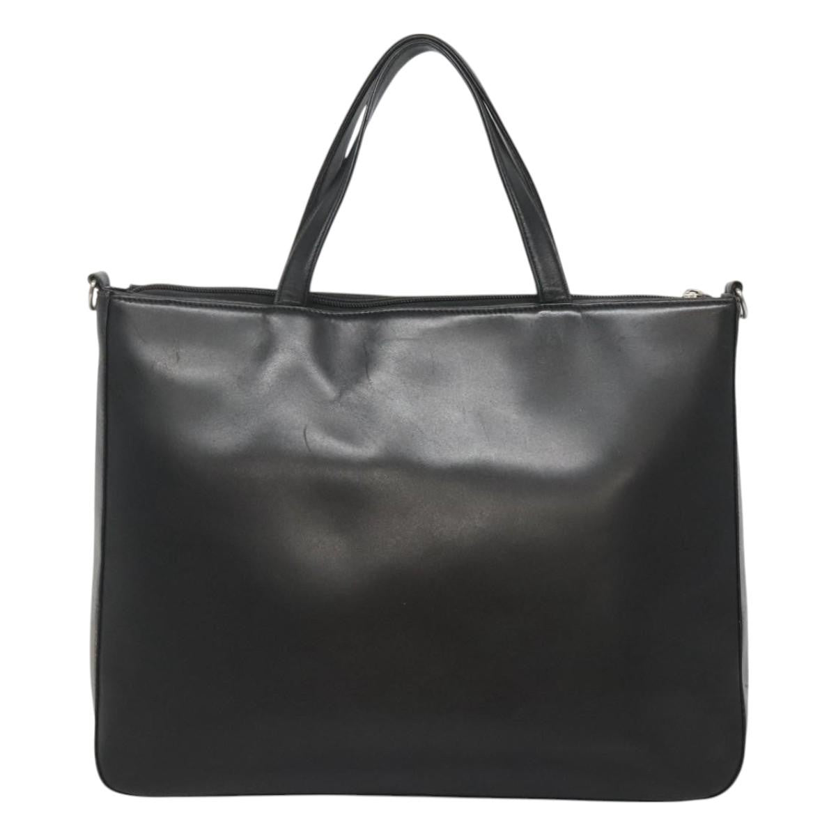 Burberry Nova Check Tote Canvas and Leather, BLACK, LEATHER, Tote bag