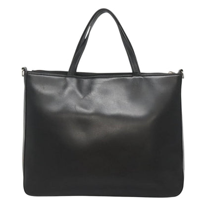 Burberry Nova Check Tote Canvas and Leather, BLACK, LEATHER, Tote bag