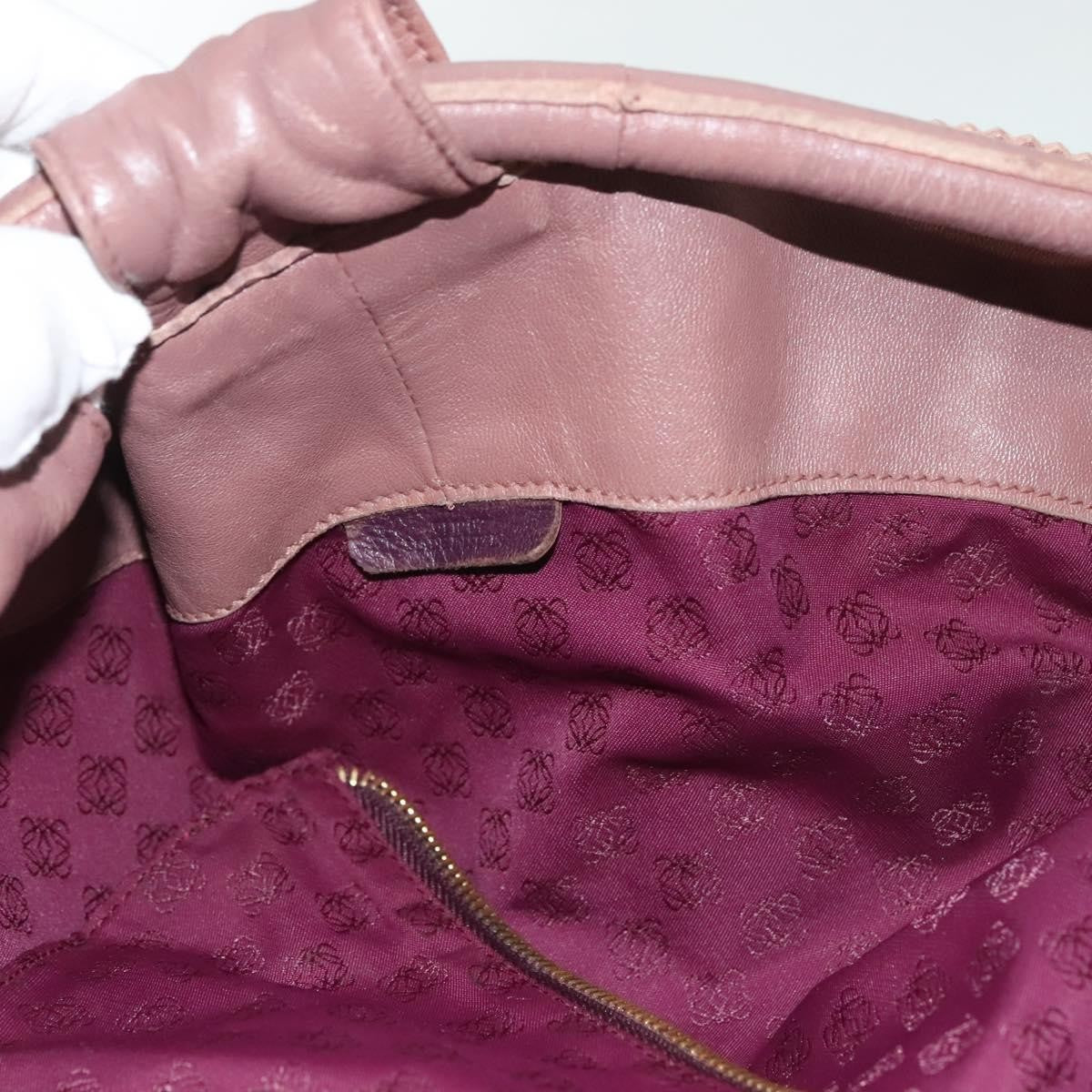 Loewe Anagram Logo Nappa Aire Hand Bag Leather, PINK, LEATHER, Handbag