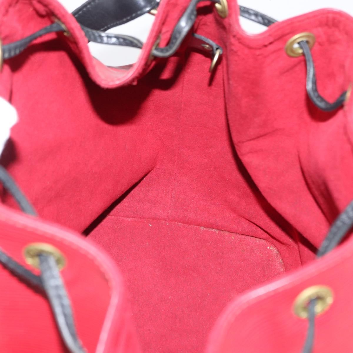 Louis Vuitton Bicolor Petit Noe Handbag Epi Leather, RED, LEATHER, Shoulder bag