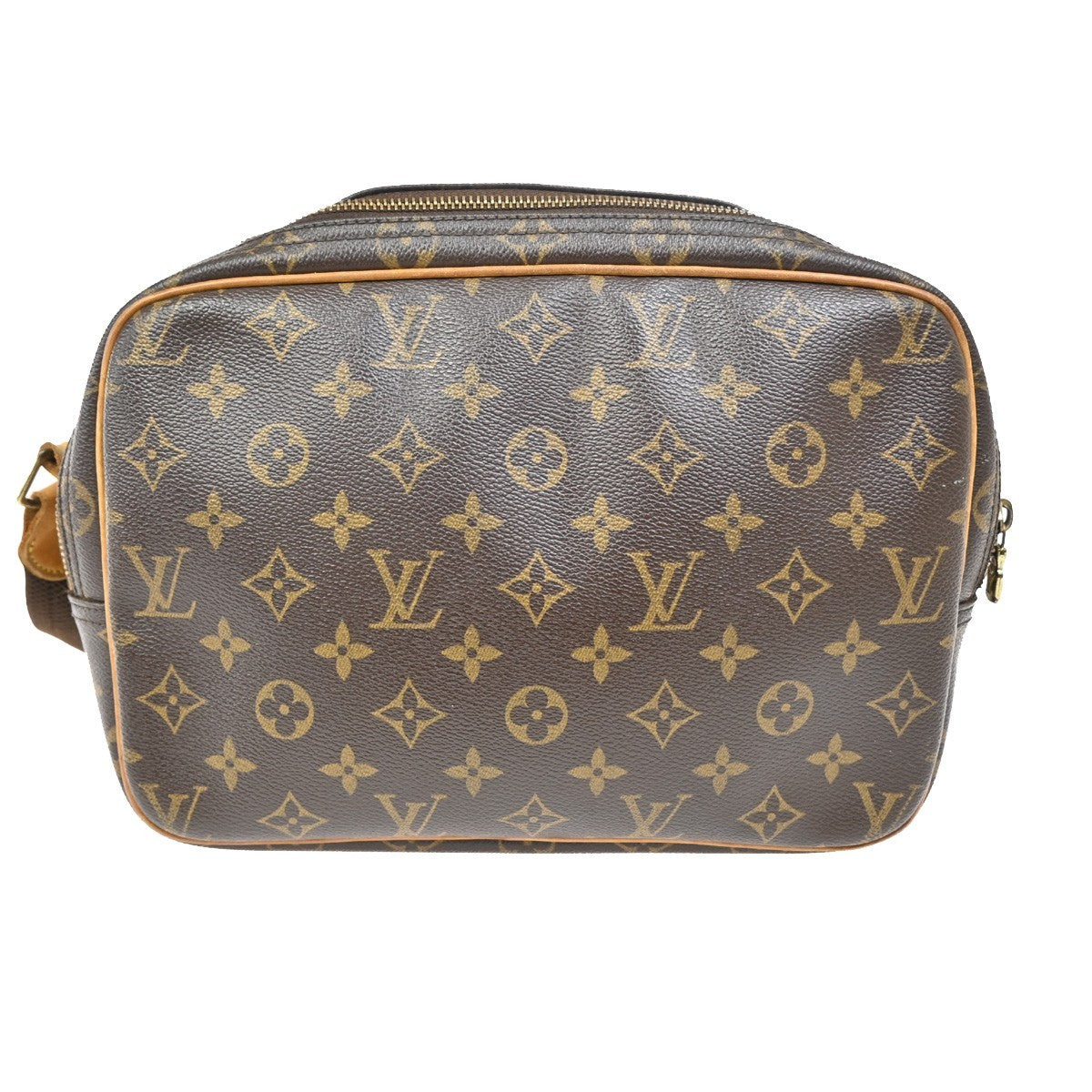 Louis Vuitton Reporter Bag Monogram Canvas, BROWN, CANVAS, Shoulder bag
